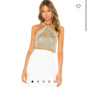 Gold TOP HALTER MARIANNA